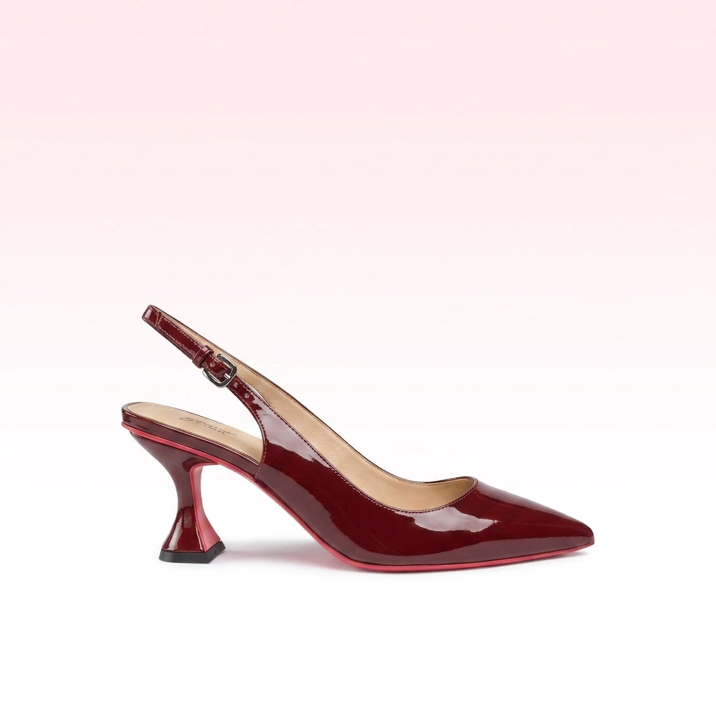 Scarpin Slingback Ava Verniz Vermelho ZF