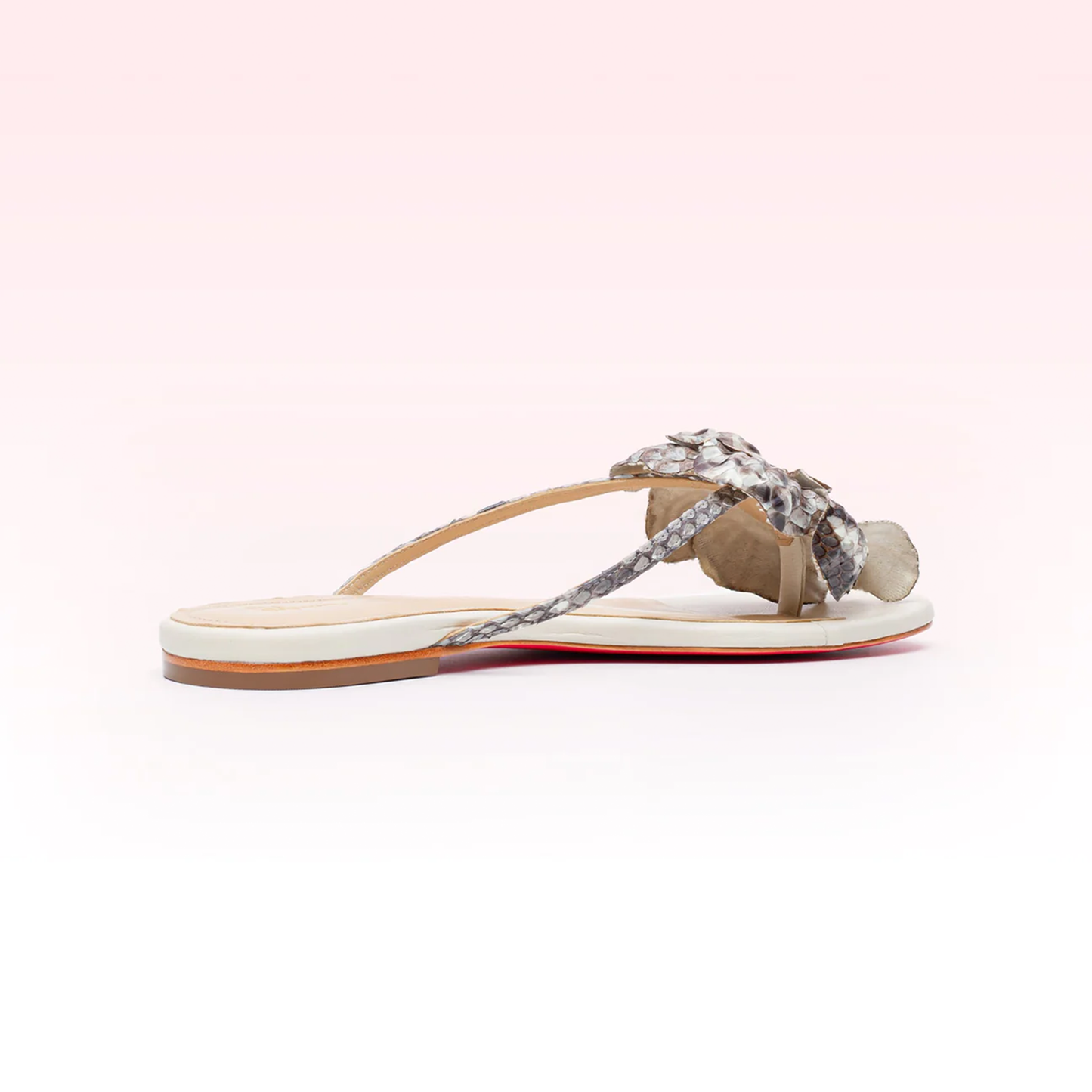 Rasteira Khloe Python Natural