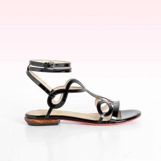 Rasteira Lavínia Preto - Collab Zeferino + N1