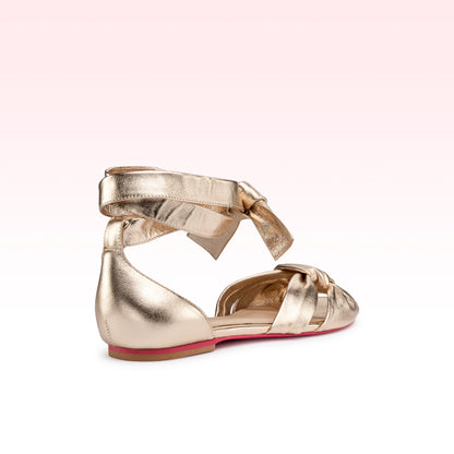 Rasteira Alana Flat Platina