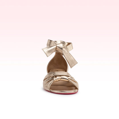 Rasteira Alana Flat Platina