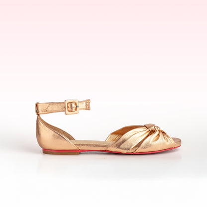 Rasteira Alana Flat Cobre