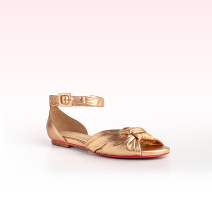 Rasteira Alana Flat Cobre