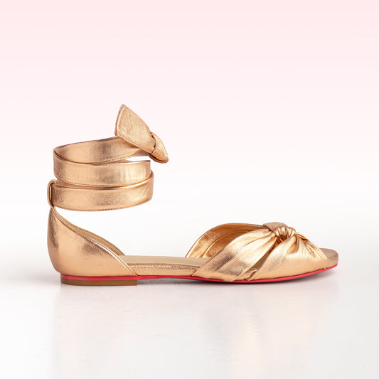 Rasteira Alana Flat Cobre