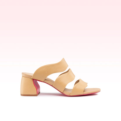 Sandália Bianca Low Block Bambu