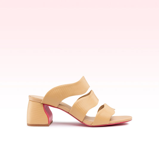 Sandália Bianca Low Block Bambu