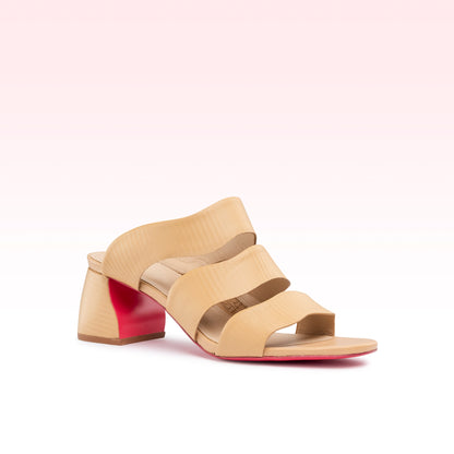 Sandália Bianca Low Block Bambu