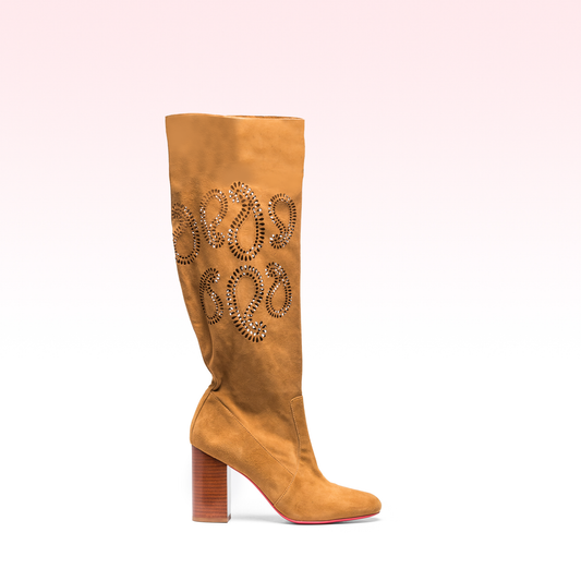 Bota Francine Camurça Camel