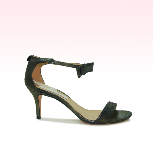 Sandália Python Fendi Gold