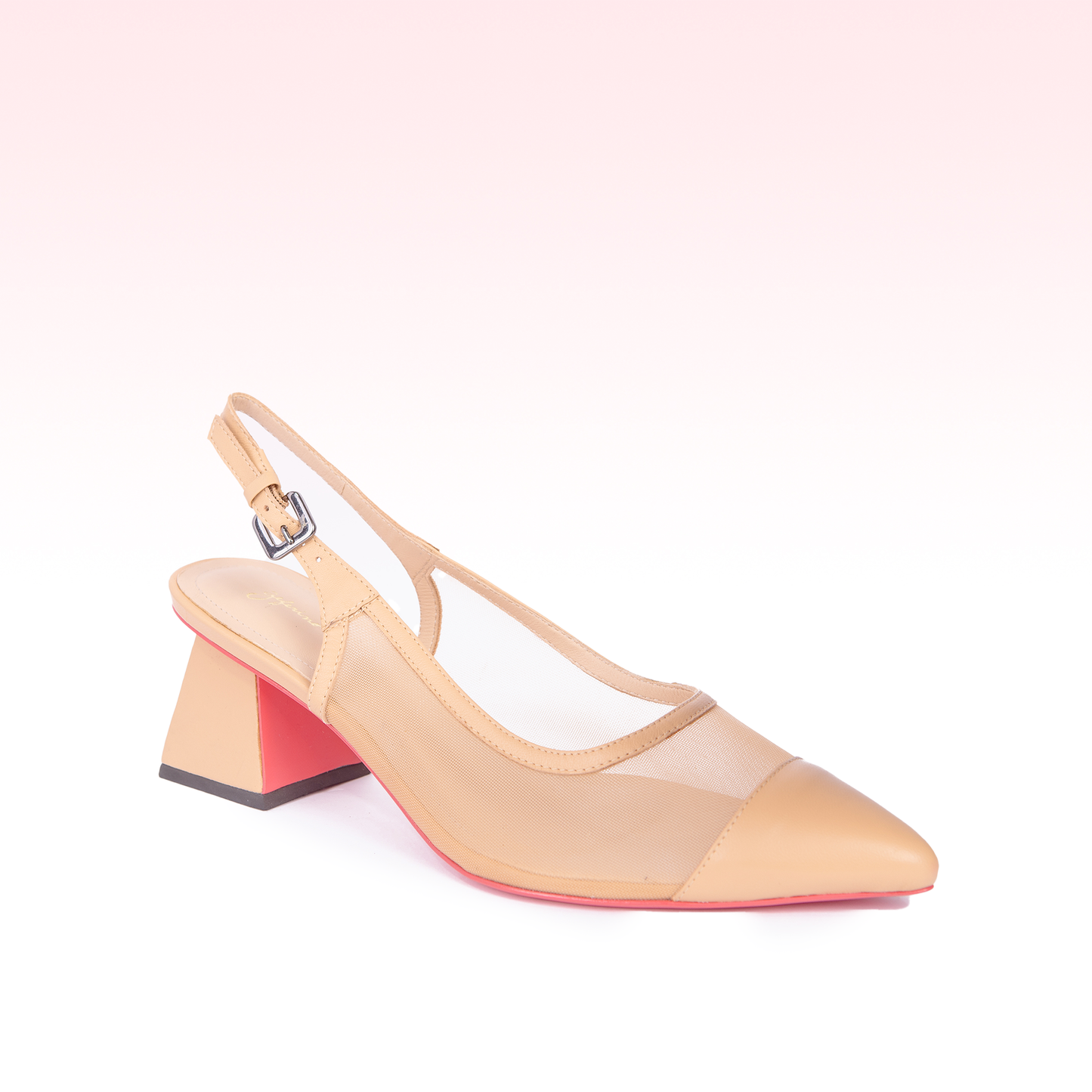 Scarpin Slingback Gabriela Creme