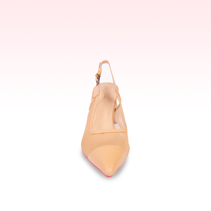 Scarpin Slingback Gabriela Creme