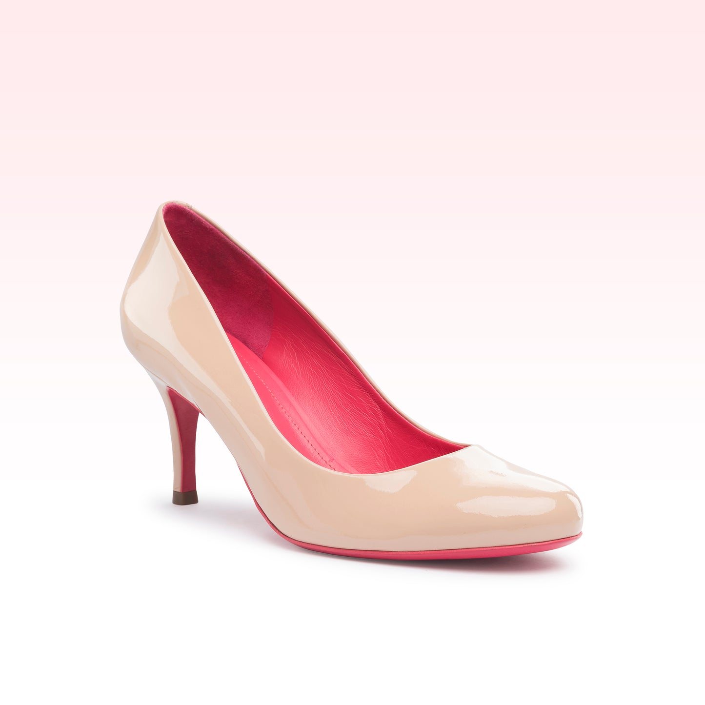 Scarpin Helo Verniz Manteiga