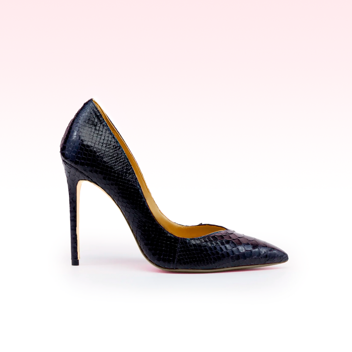 Scarpin Kin Python Preto