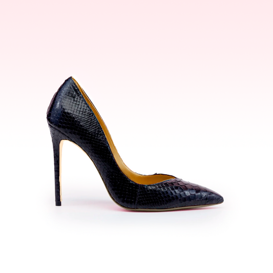 Scarpin Kin Python Preto