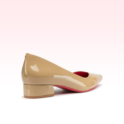 Scarpin Luna Verniz Caqui