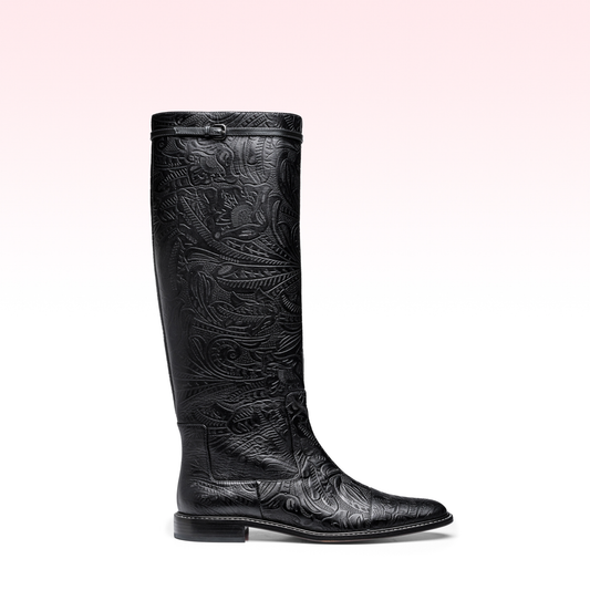 Bota Lyssa Brocado Preto