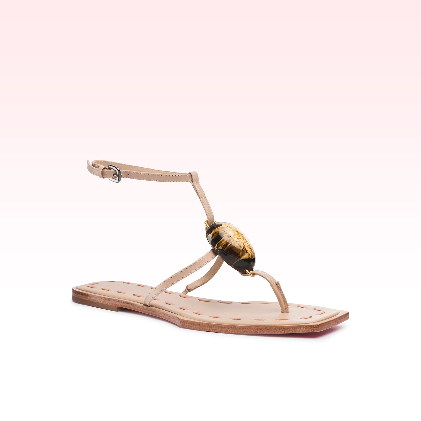 Rasteira Madeline Flat Manteiga