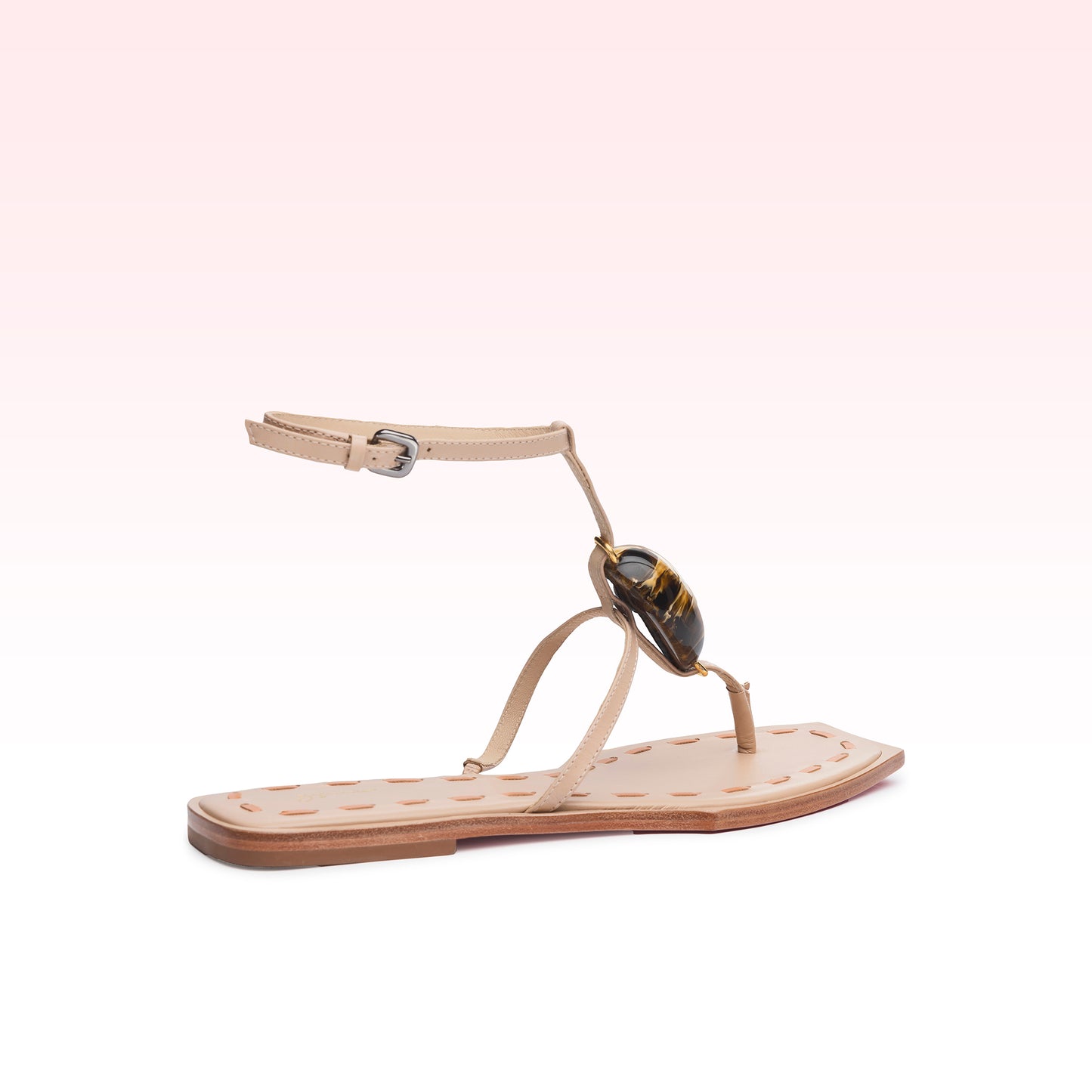 Rasteira Madeline Flat Manteiga