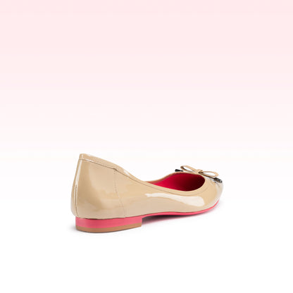 Sapatilha Nikki Verniz Caqui