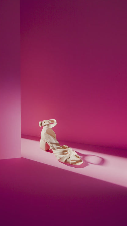 Sandália Alana Medium Block Platina