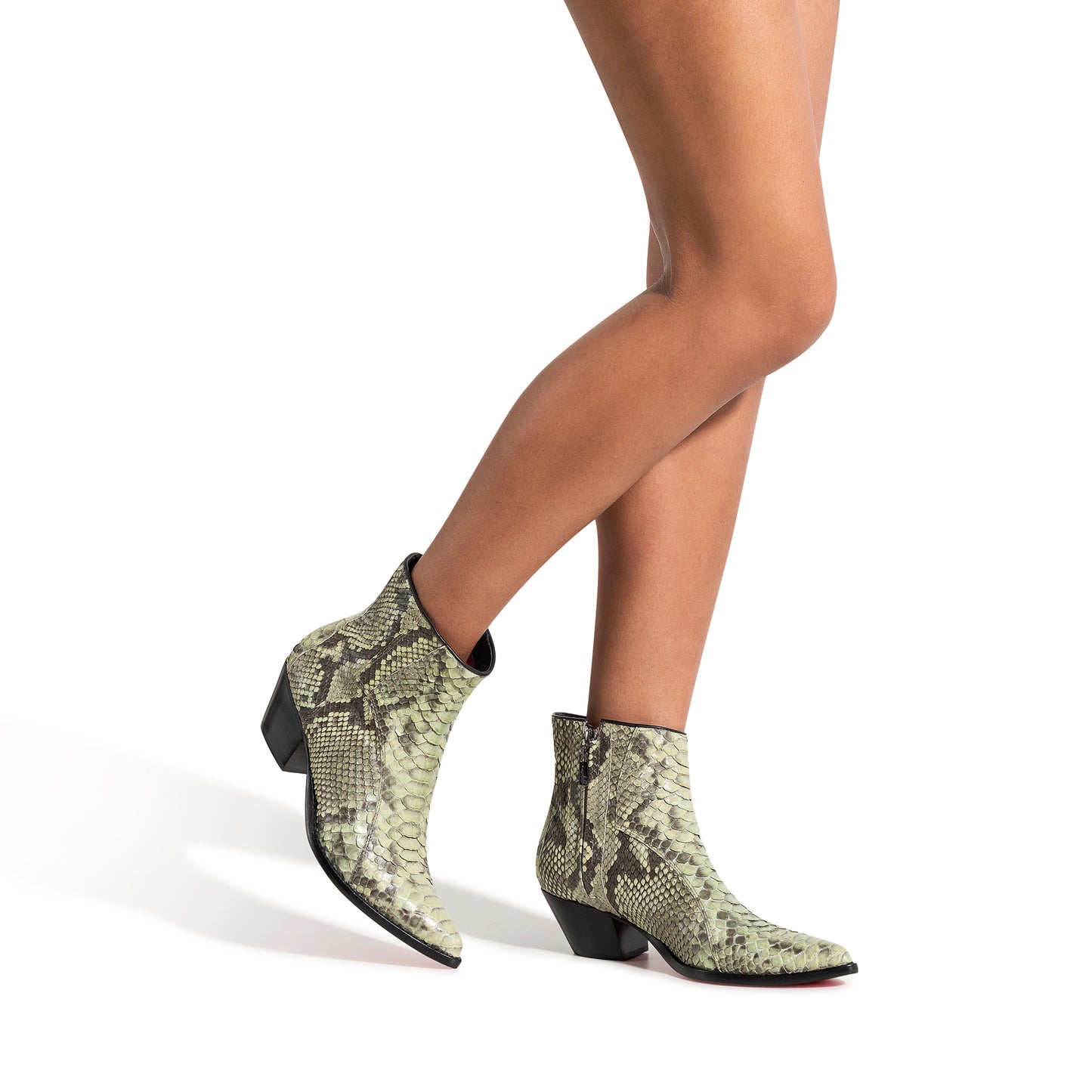 Bota Pietra Python Platina