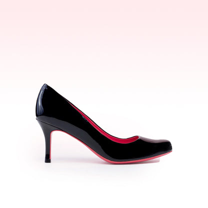 Scarpin Helo Verniz Preto