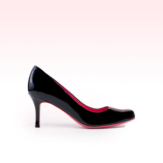 Scarpin Helo Verniz Preto