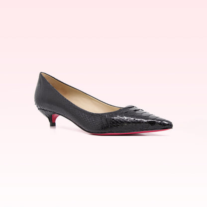 Scarpin Holly Python Preto