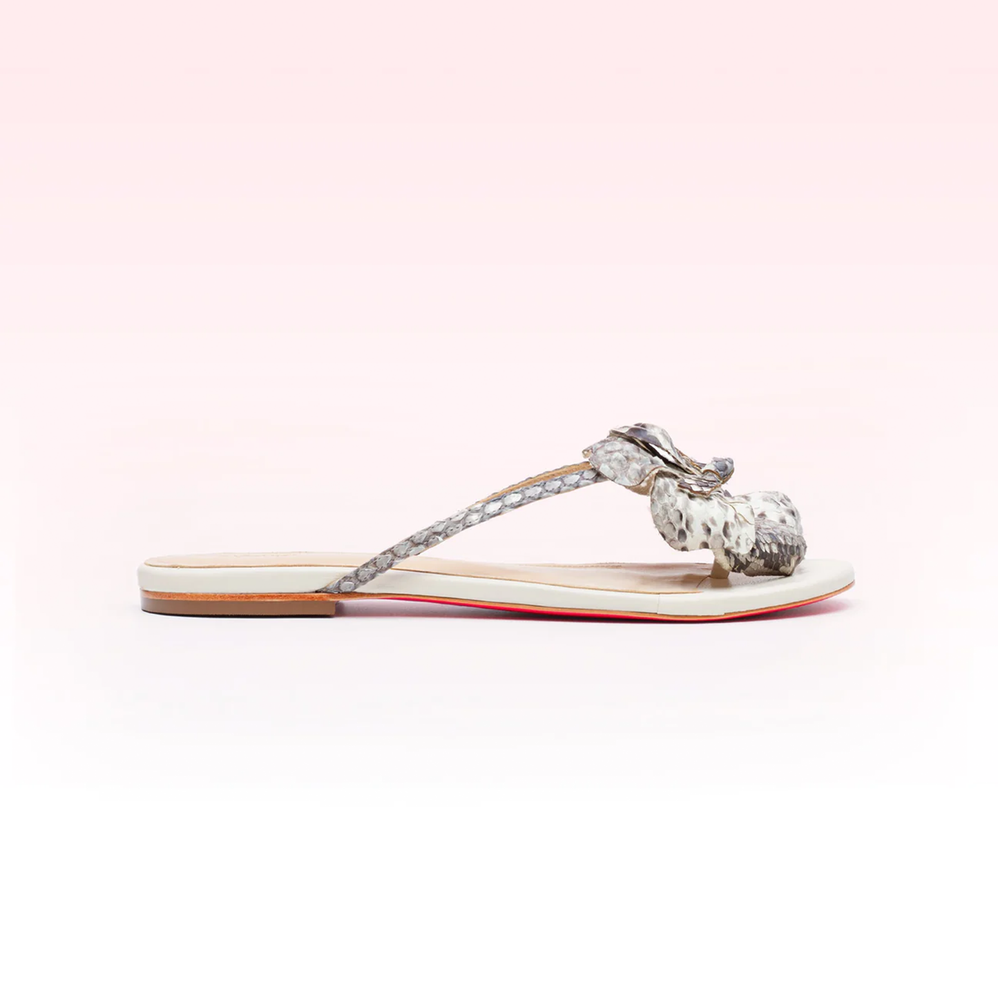 Rasteira Khloe Python Natural