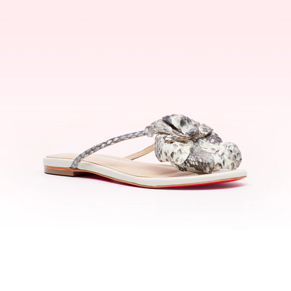 Rasteira Khloe Python Natural