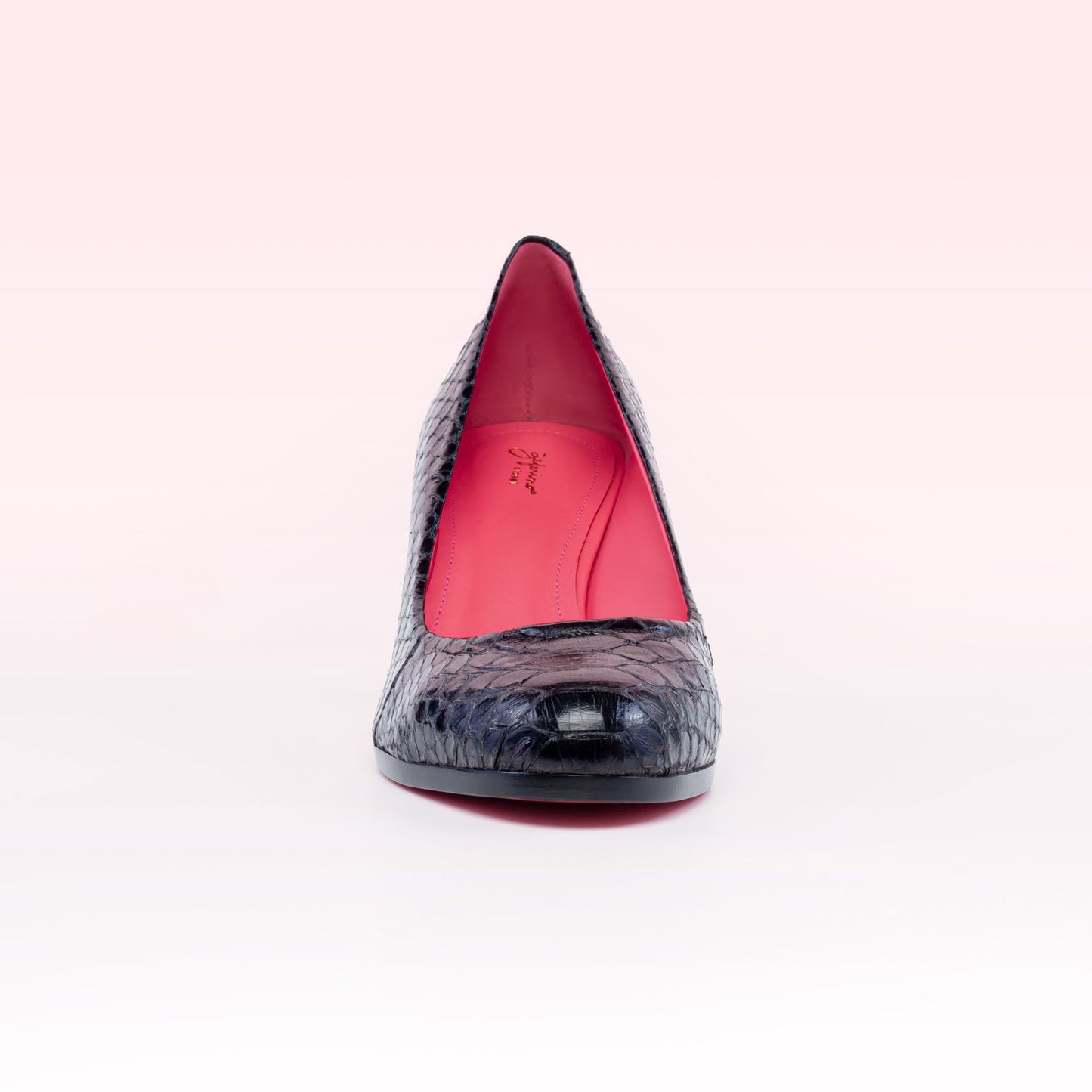 Scarpin Meg Python Preto