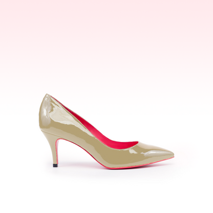 Scarpin Ninna Verniz Caqui